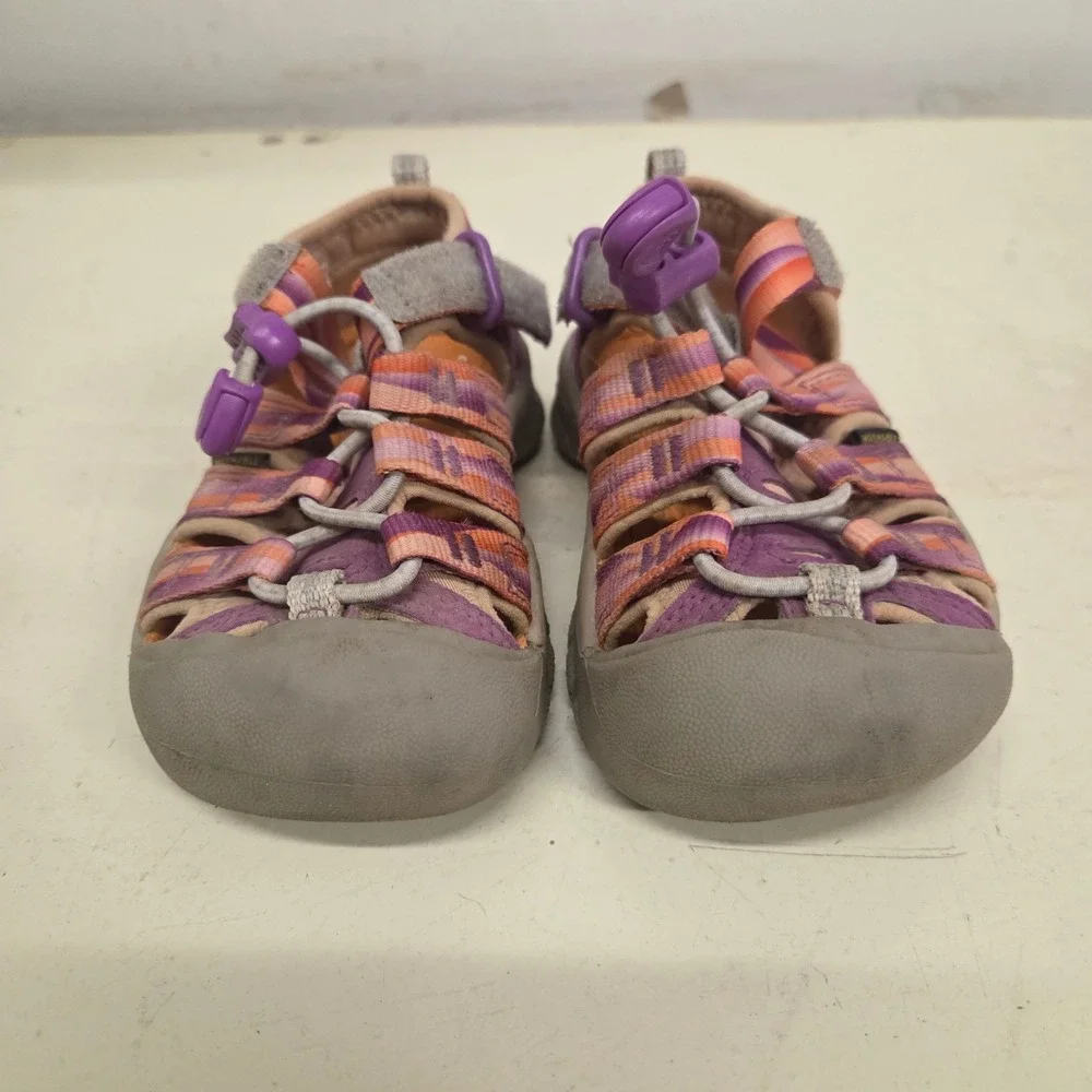 KEEN Seacamp II CNX Toddler Girls Purple Orange Sport Sandals Size 8 1022824
